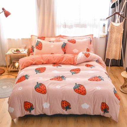 91家纺网 家纺一手货源 找家纺 （总）2019新款雪花绒雕花绒法莱绒水晶绒牛奶绒魔法绒四件套