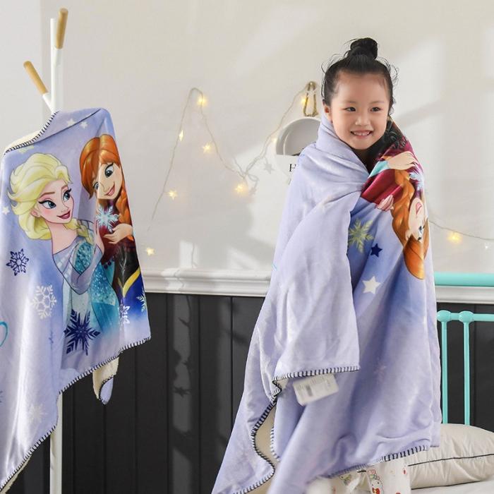 91家纺网 家纺一手货源 找家纺 小芽 2024迪士尼多功能羊羔绒毛毯 冰雪奇缘