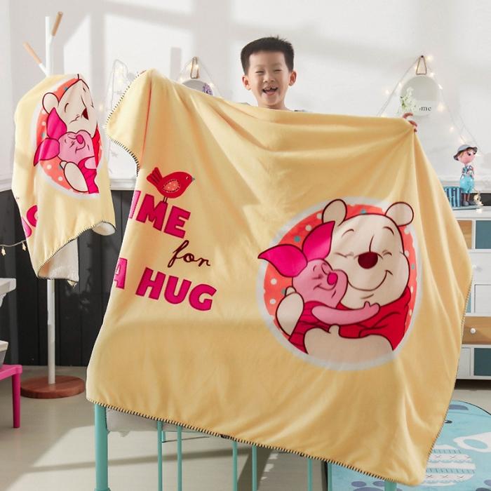 91家纺网 家纺一手货源 找家纺 小芽 2024迪士尼多功能羊羔绒毛毯 维尼熊