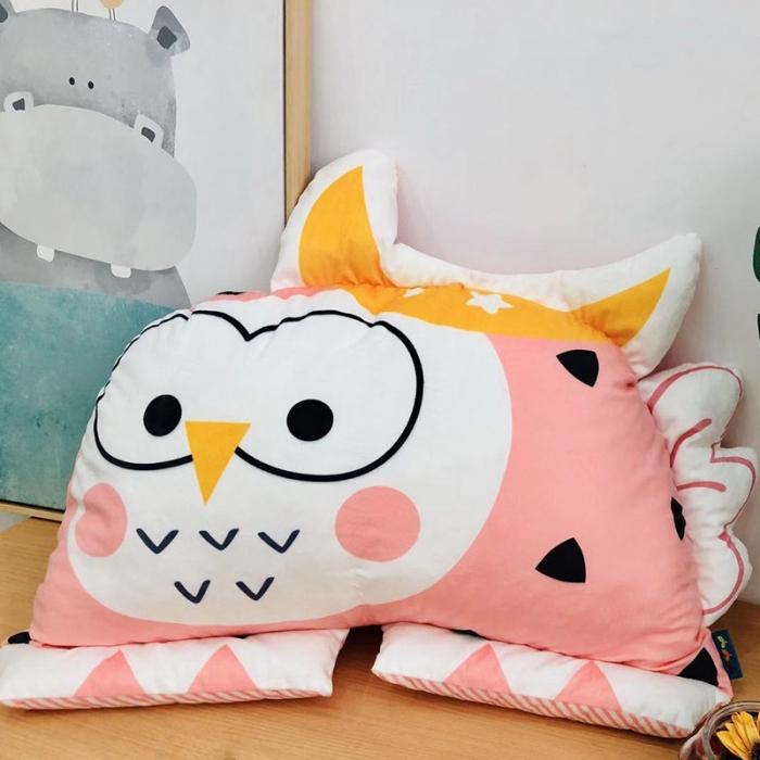 91家纺网 家纺一手货源 找家纺 小芽 2024新款靠垫 猫头鹰靠垫