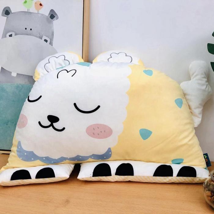 91家纺网 家纺一手货源 找家纺 小芽 2024新款靠垫 小羊靠垫