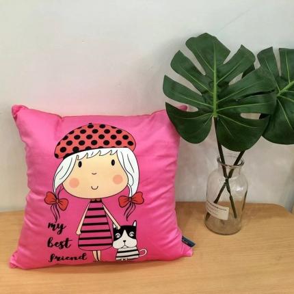 91家纺网 家纺一手货源 找家纺 小芽 2024新款抱枕 潮流女孩1