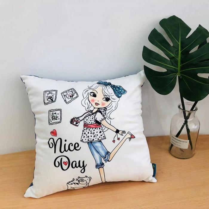 91家纺网 家纺一手货源 找家纺 小芽 2024新款抱枕 潮流女孩3