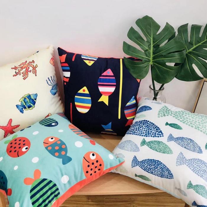 91家纺网 家纺一手货源 找家纺 小芽 2024新款抱枕 好多鱼2