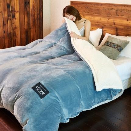 91家纺网 家纺一手货源 找家纺 （总）小燕燕 2022新款多功能可拆洗被子冬被法莱绒被套毯