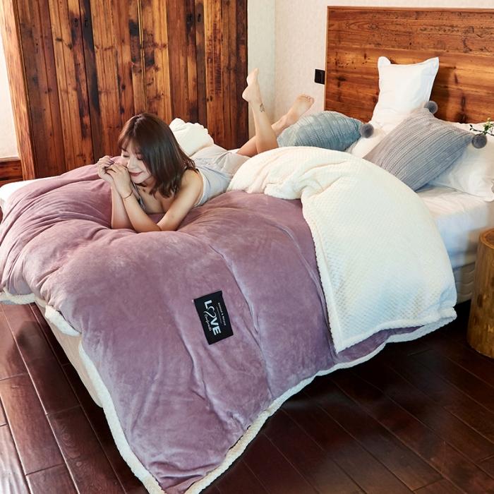 91家纺网 家纺一手货源 找家纺 （总）小燕燕 2022新款多功能可拆洗被子冬被法莱绒被套毯