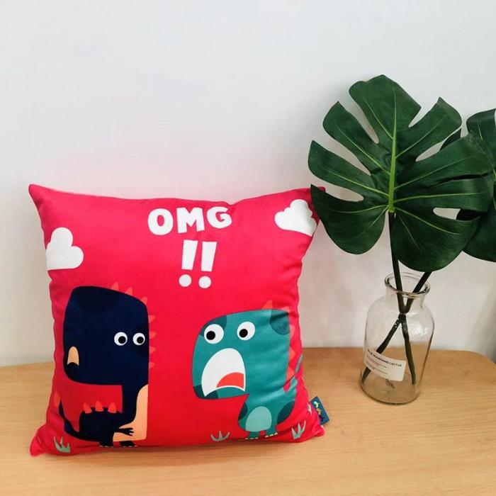 91家纺网 家纺一手货源 找家纺 小芽 2024新款抱枕 恐龙6