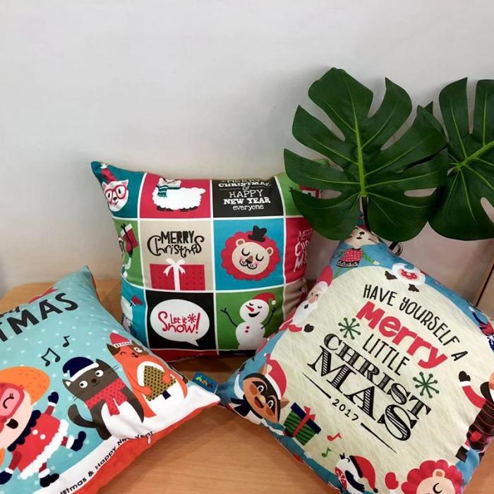 91家纺网 家纺一手货源 找家纺 小芽 2024新款抱枕 圣诞快乐2