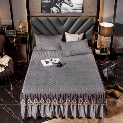 91家纺网 家纺一手货源 找家纺 （总）帅露家纺 新款夹棉绗缝床裙三件套