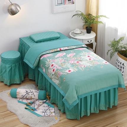 索罗斯 2019新款雅典娜系列美容床罩 翠绿