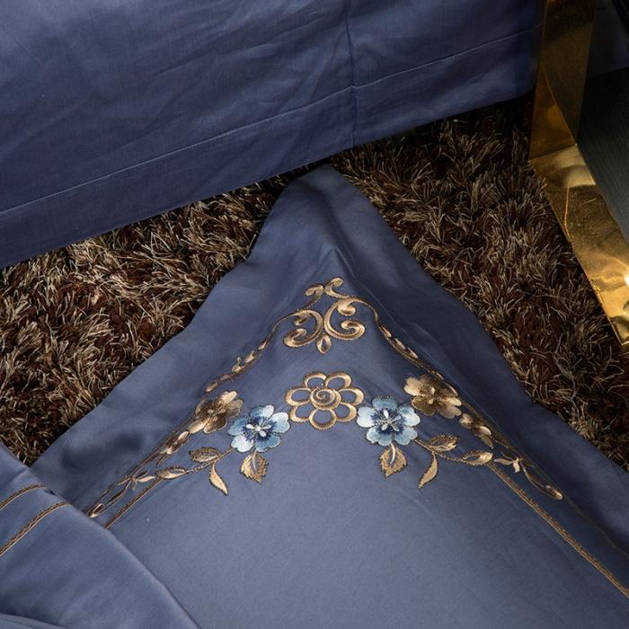 91家纺网 家纺一手货源 找家纺 （总）雲归梦 2019新款60S长绒棉绣花四件套