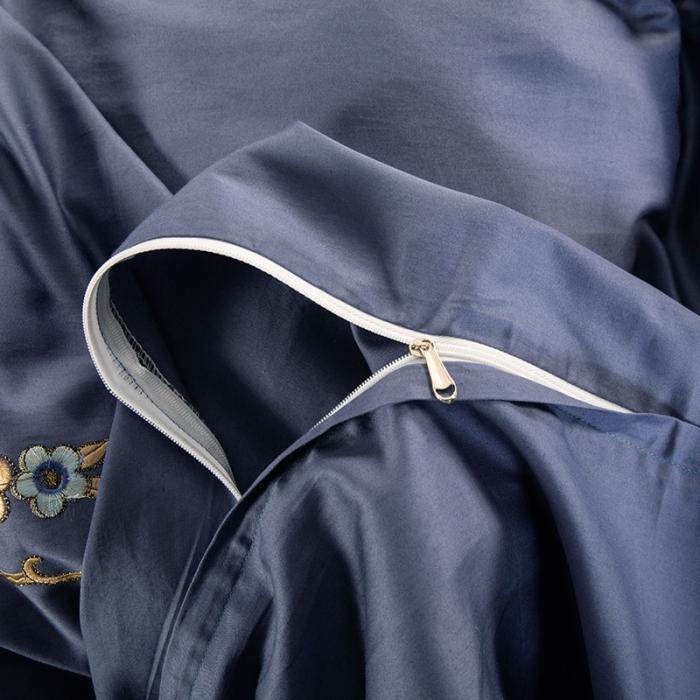 91家纺网 家纺一手货源 找家纺 （总）雲归梦 2019新款60S长绒棉绣花四件套