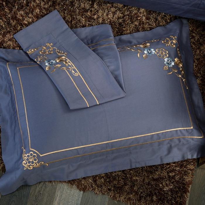 91家纺网 家纺一手货源 找家纺 （总）雲归梦 2019新款60S长绒棉绣花四件套