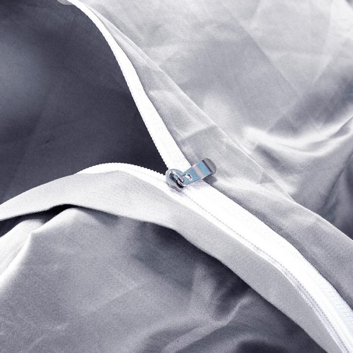 91家纺网 家纺一手货源 找家纺 雲归梦 2019新款60S长绒棉绣花四件套 风雅小筑-浅灰