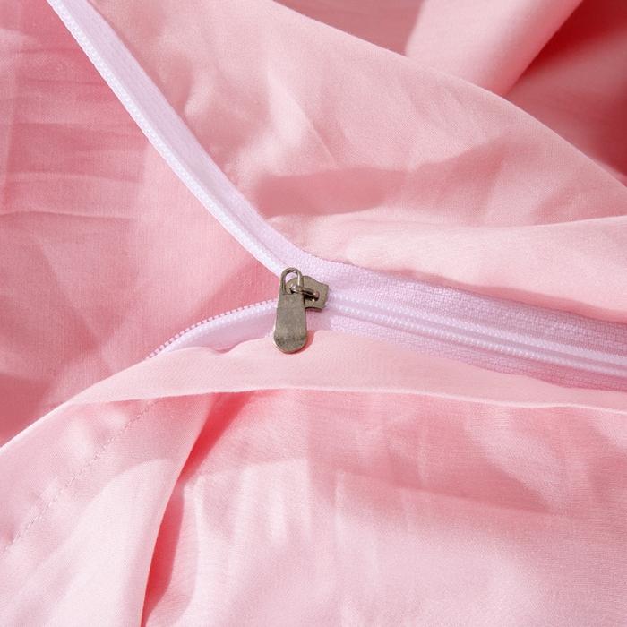 91家纺网 家纺一手货源 找家纺 雲归梦 2019新款60S长绒棉绣花四件套 花仙子粉