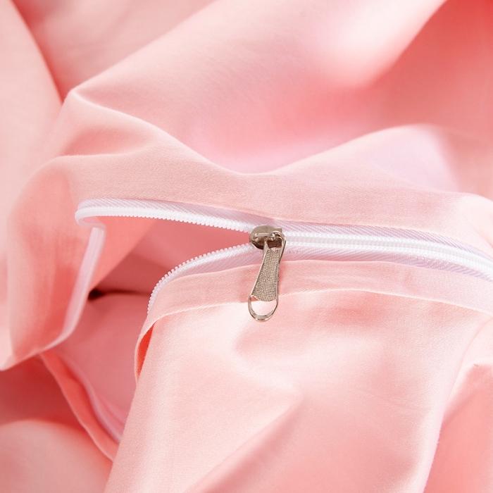 91家纺网 家纺一手货源 找家纺 雲归梦 2019新款60S长绒棉绣花四件套 花漾-漾粉