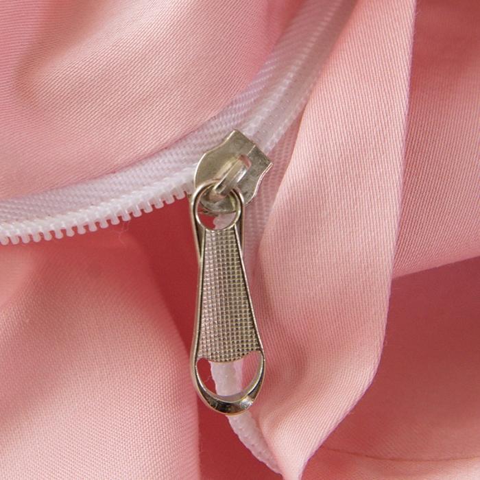 91家纺网 家纺一手货源 找家纺 雲归梦 2019新款60S长绒棉绣花四件套 恰逢花期-嫣粉