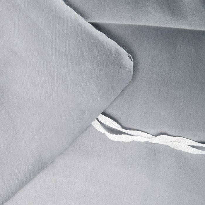 91家纺网 家纺一手货源 找家纺 雲归梦 2019新款60S长绒棉绣花四件套 庭院深深-霜灰色