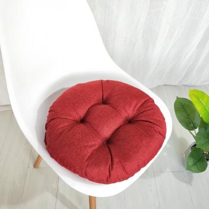 91家纺网 家纺一手货源 找家纺 李帅家居圆款亚麻坐垫棉麻椅子垫蒲团垫子榻榻米垫茶桌椅子垫