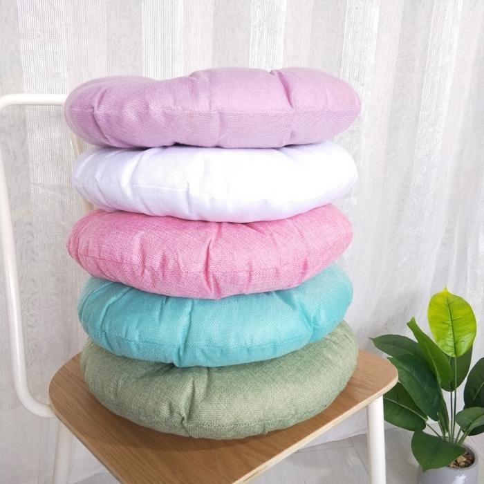 91家纺网 家纺一手货源 找家纺 李帅家居圆款亚麻坐垫棉麻椅子垫蒲团垫子榻榻米垫茶桌椅子垫