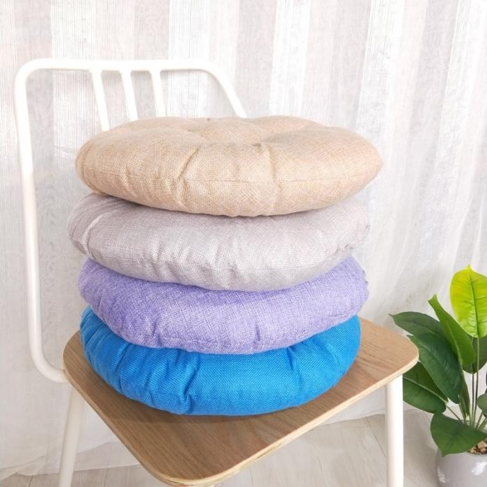 91家纺网 家纺一手货源 找家纺 李帅家居圆款亚麻坐垫棉麻椅子垫蒲团垫子榻榻米垫茶桌椅子垫