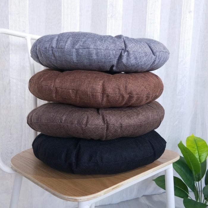 91家纺网 家纺一手货源 找家纺 李帅家居圆款亚麻坐垫棉麻椅子垫蒲团垫子榻榻米垫茶桌椅子垫