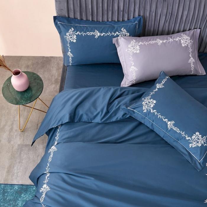 91家纺网 家纺一手货源 找家纺 涞澳 2019新款50套框绣花四件套 栀子兰