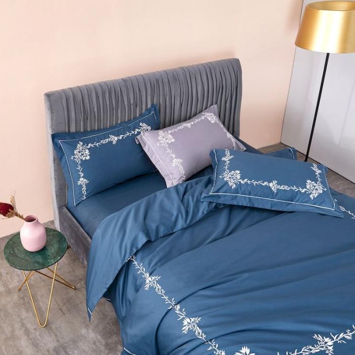 91家纺网 家纺一手货源 找家纺 涞澳 2019新款50套框绣花四件套 栀子兰