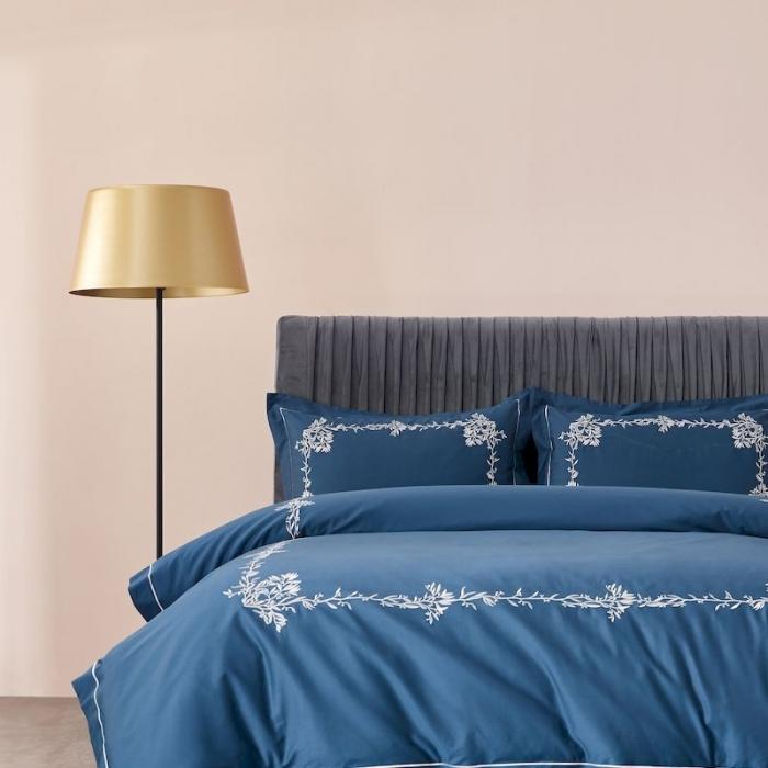 91家纺网 家纺一手货源 找家纺 涞澳 2019新款50套框绣花四件套 栀子兰