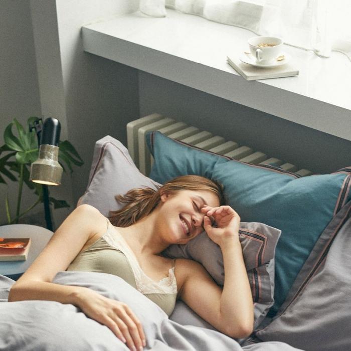 91家纺网 家纺一手货源 找家纺 涞澳家纺 2019新款2121磨毛素色带边款四件套 念夕