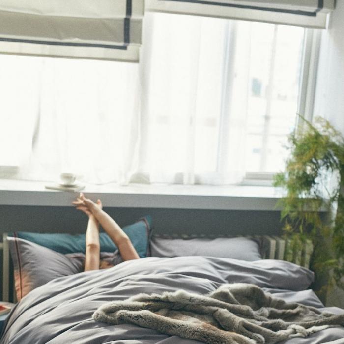 91家纺网 家纺一手货源 找家纺 涞澳家纺 2019新款2121磨毛素色带边款四件套 念夕