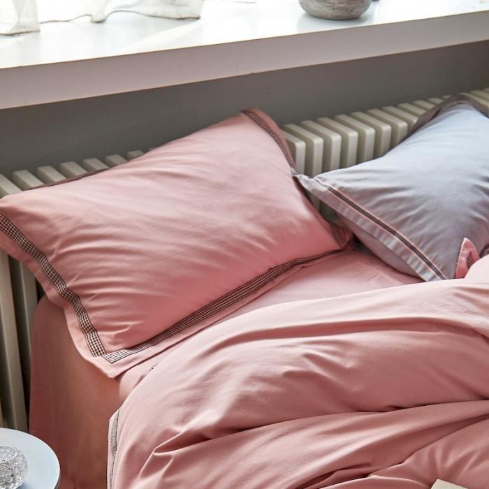 91家纺网 家纺一手货源 找家纺 涞澳家纺 2019新款2121磨毛素色带边款四件套 润玉