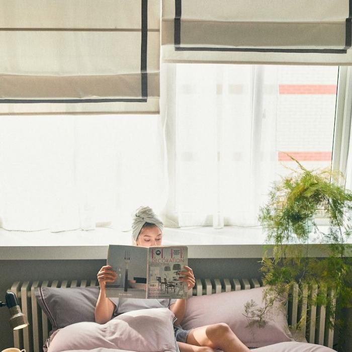 91家纺网 家纺一手货源 找家纺 涞澳家纺 2019新款2121磨毛素色带边款四件套 于乐