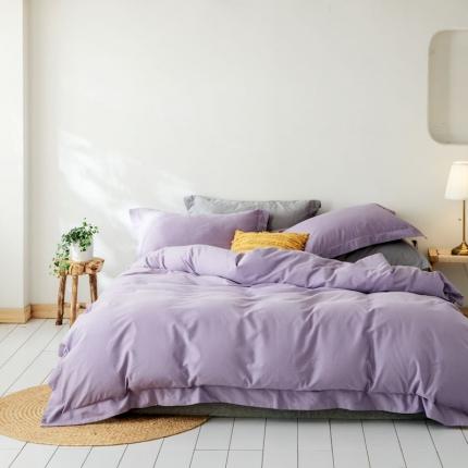 涞澳家纺 2019新款天丝磨毛四件套 乌色