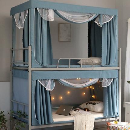 91家纺网 家纺一手货源 找家纺 （总）新太阳 2022新款学生床帘玫瑰金支架蚊帐