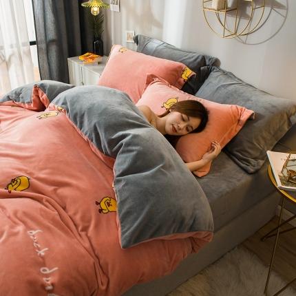 91家纺网 家纺一手货源 找家纺 （总）新太阳 2022新款牛奶绒四件套