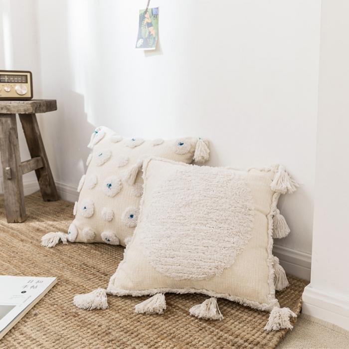 91家纺网 家纺一手货源 找家纺 （总）918家纺 2021新款ins波西米亚风簇绒抱枕