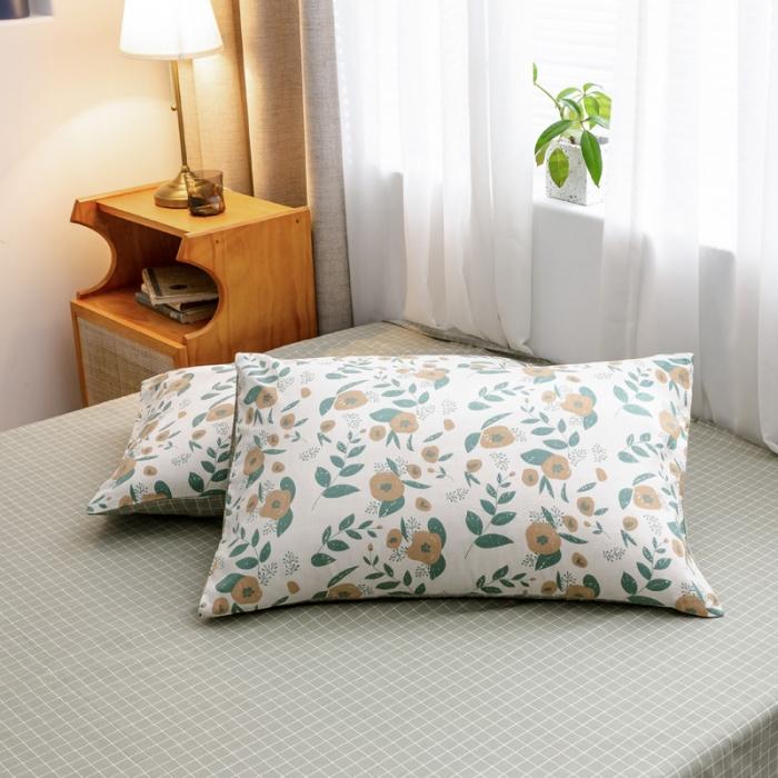 91家纺网 家纺一手货源 找家纺 沐棉家居 2019新款13370全棉小碎花四件套棚拍 木棉花