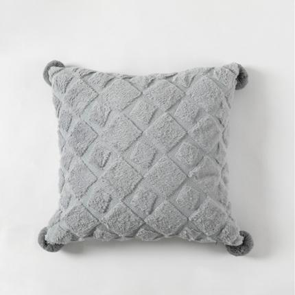 91家纺网 家纺一手货源 找家纺 （总）918家纺 2021新款绣花绒四角挂球抱枕