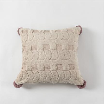 91家纺网 家纺一手货源 找家纺 （总）918家纺 2021新款绣花绒四角挂球抱枕