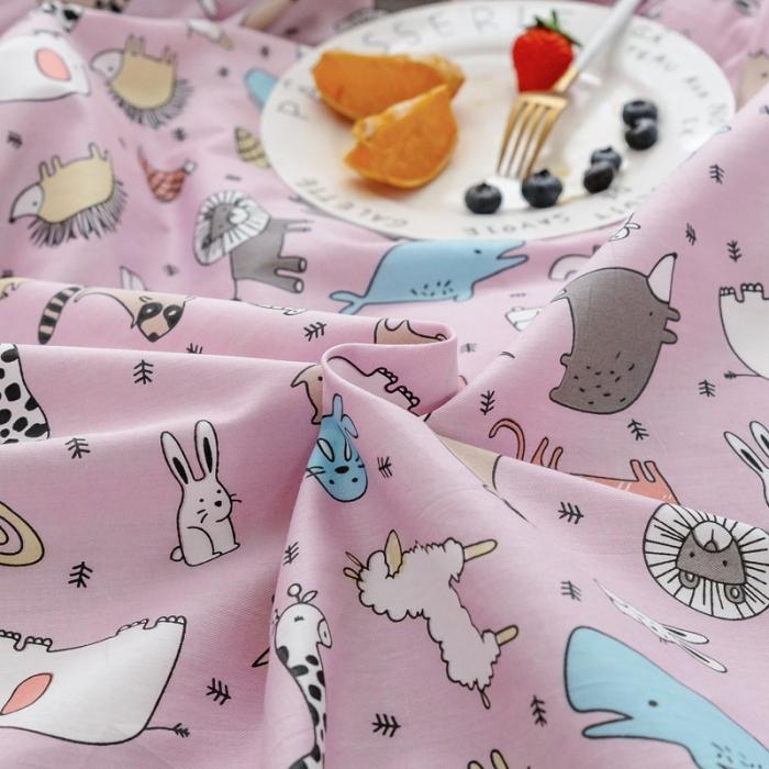 91家纺网 家纺一手货源 找家纺 沐棉家居 2019新款13370全棉小碎花四件套棚拍 小伙伴-紫