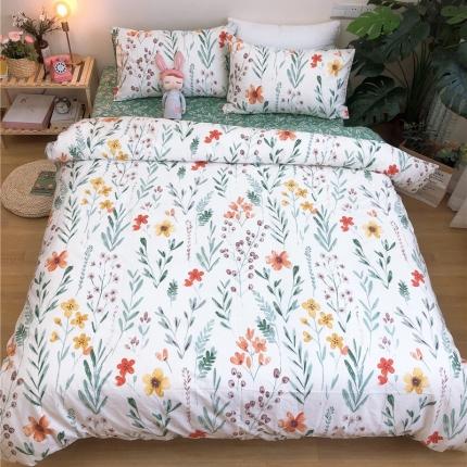 91家纺网 家纺一手货源 找家纺 （总）沐棉家居 2019新款13370全棉小碎花四件套实拍