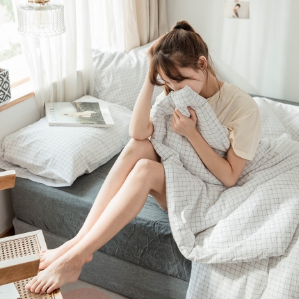 91家纺网 家纺一手货源 找家纺 北欧良品 水洗棉春秋被冬被