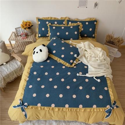 91家纺网 家纺一手货源 找家纺 眠屿 2019新款暖绒四件套 园满