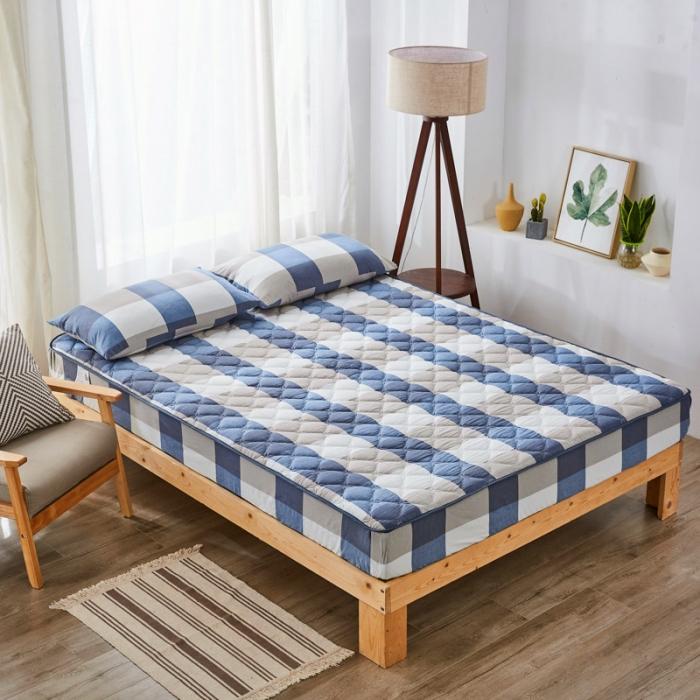 91家纺网 家纺一手货源 找家纺 （总）久典家居 2019新款爆款色织全棉水洗棉夹棉床笠