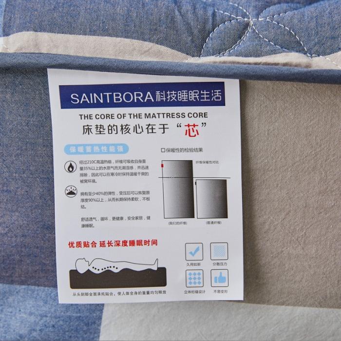 91家纺网 家纺一手货源 找家纺 （总）久典家居 2019新款爆款色织全棉水洗棉夹棉床笠