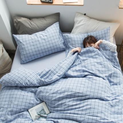 91家纺网 家纺一手货源 找家纺 （总）尚品本色 2022新款色织水洗棉四件套