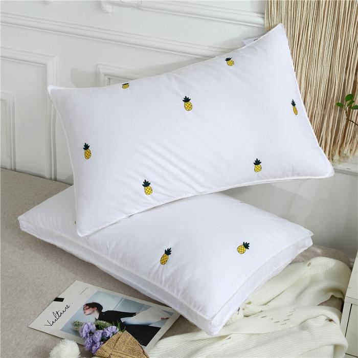 91家纺网 家纺一手货源 找家纺 天意美 2019新款全棉花边立体菠萝枕48x74cm一只