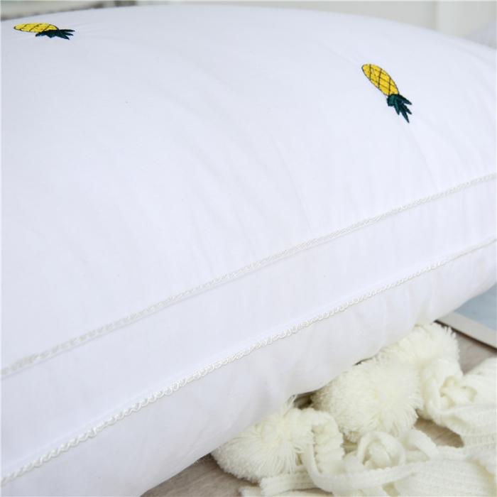 91家纺网 家纺一手货源 找家纺 天意美 2019新款全棉花边立体菠萝枕48x74cm一只