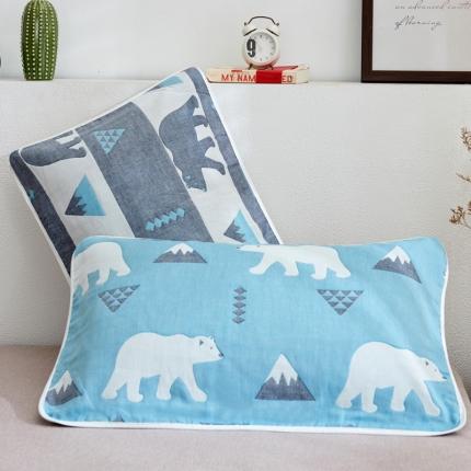 91家纺网 家纺一手货源 找家纺 （总）朴尔全棉一对装成人情侣婴童单人学生男全棉六层纱布枕巾